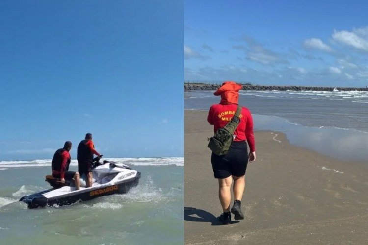 Buscas continuam por jovem desaparecido no mar da Praia de Atalaia, no Piauí​‌​