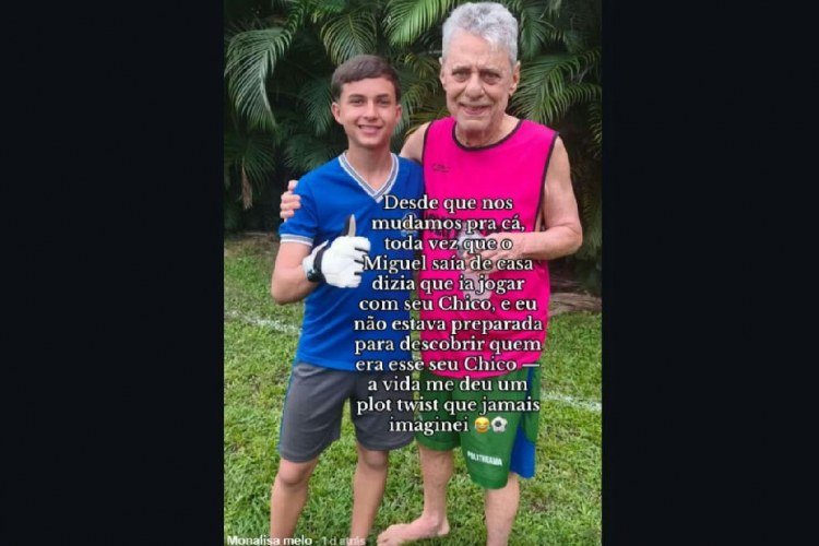 Mulher descobre que jogador do condomínio era Chico Buarque​‌​