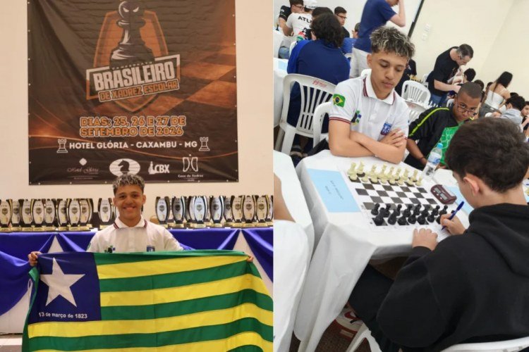 Victor Emanuel: jovem atleta de xadrez treina três horas diárias e brilha em competições​‌​