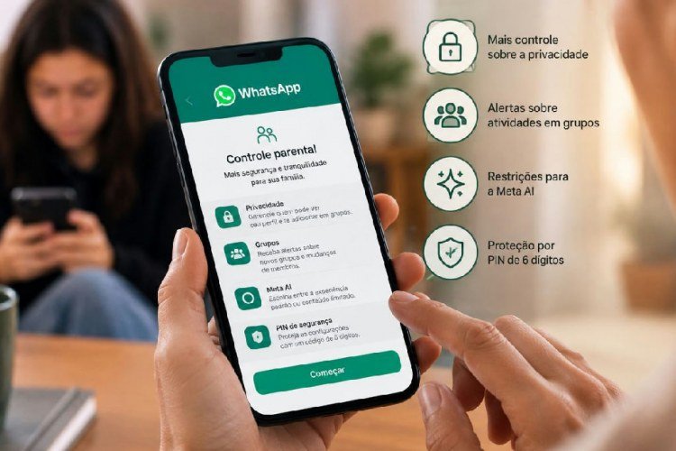 Whatsapp apresenta controle parental no Brasil; veja como monitorar os filhos​‌​