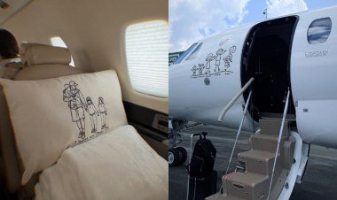 Zé Felipe personaliza jatinho com adesivos da família e gera repercussão​‌​