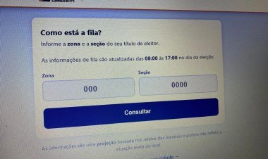 Eleitores podem consultar filas nas seções eleitorais em 2026​‌​