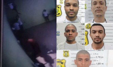 Cinco detentos continuam foragidos uma semana após fuga em Parnaíba​‌​