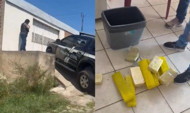 Polícia apreende 15 tabletes de drogas em depósito em Teresina​‌​