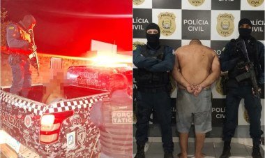 Suspeito de homicídio e tráfico é preso após tentativa de fuga em Esperantina​‌​