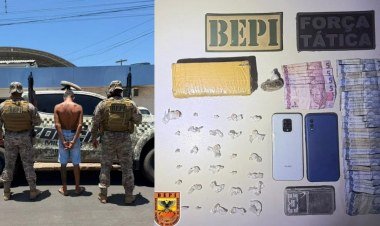 Homem é preso por tráfico de drogas em Picos, Piauí​‌​