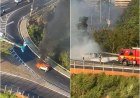 Incêndio em veículo causa lentidão no trânsito da Ponte JK em Teresina​‌​