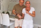Gretchen e Esdras: casal se diverte após transplante capilar​‌​