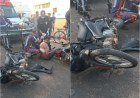 Motociclista em fuga colide com moto de grávida em Timon e causa ferimentos​‌​